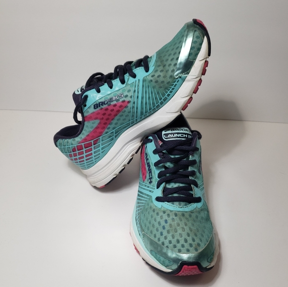 teal brooks shoes